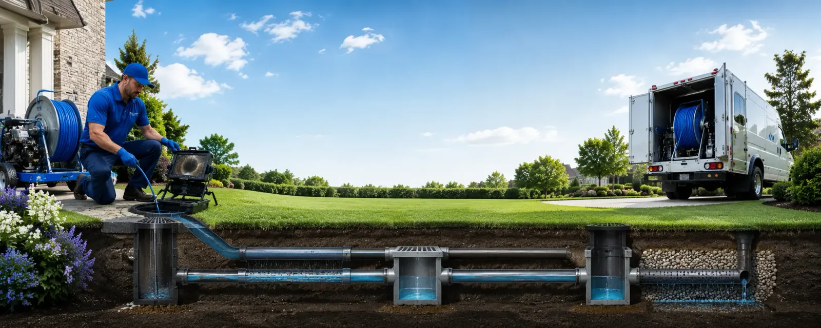 Outdoor drain cleaning information for Grand Bay, AL